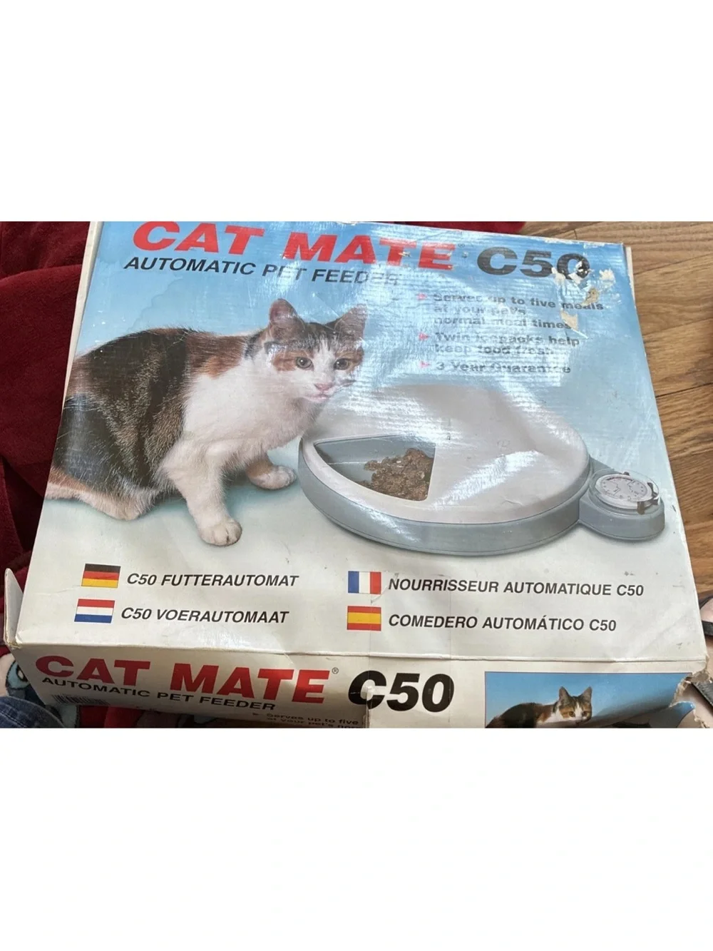 Cat Mate Automatic Pet Feeder - White